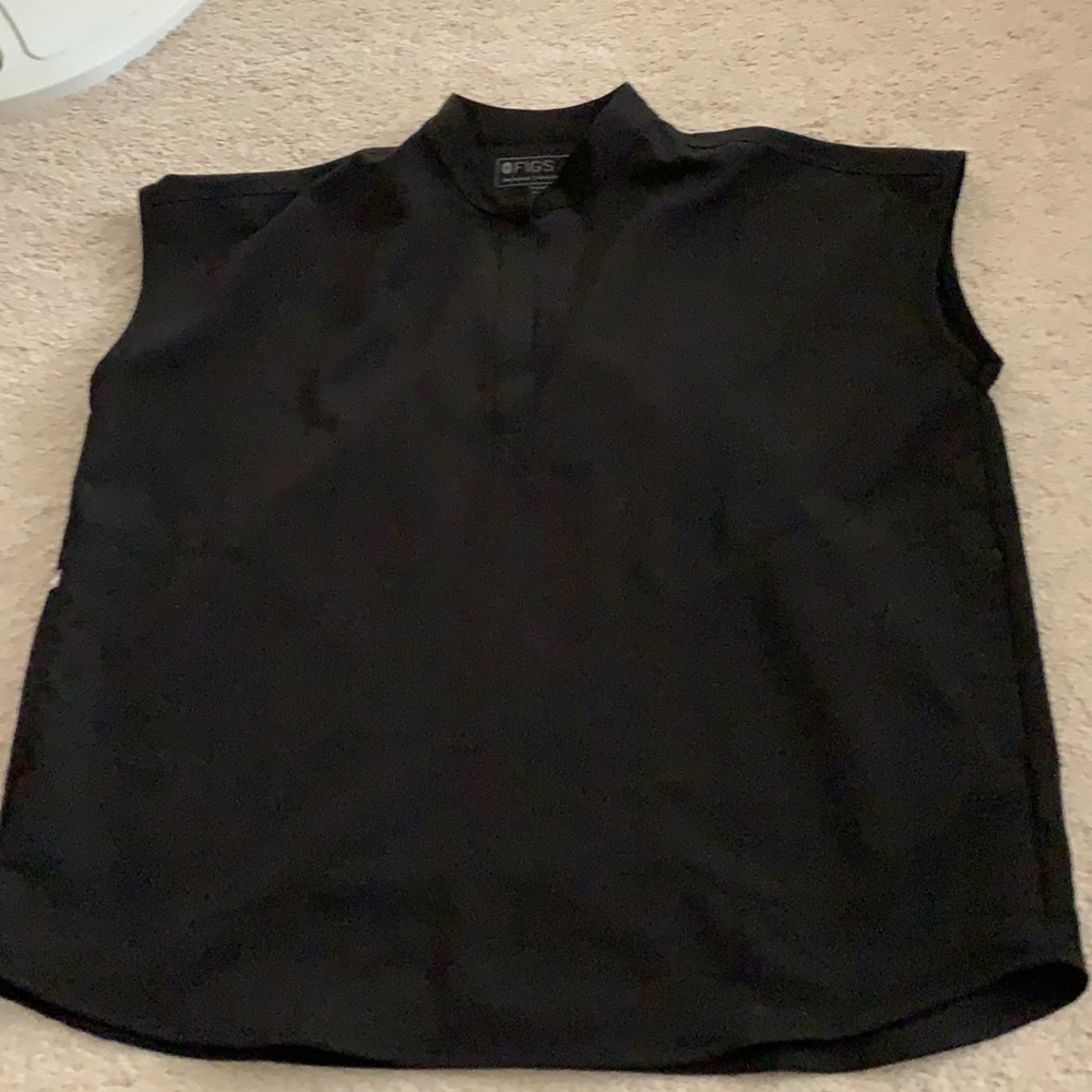 Figs Rafaela Scrub Top Black Size Medium